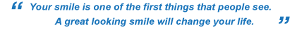 Beautiful smile with cosmetic dentistry